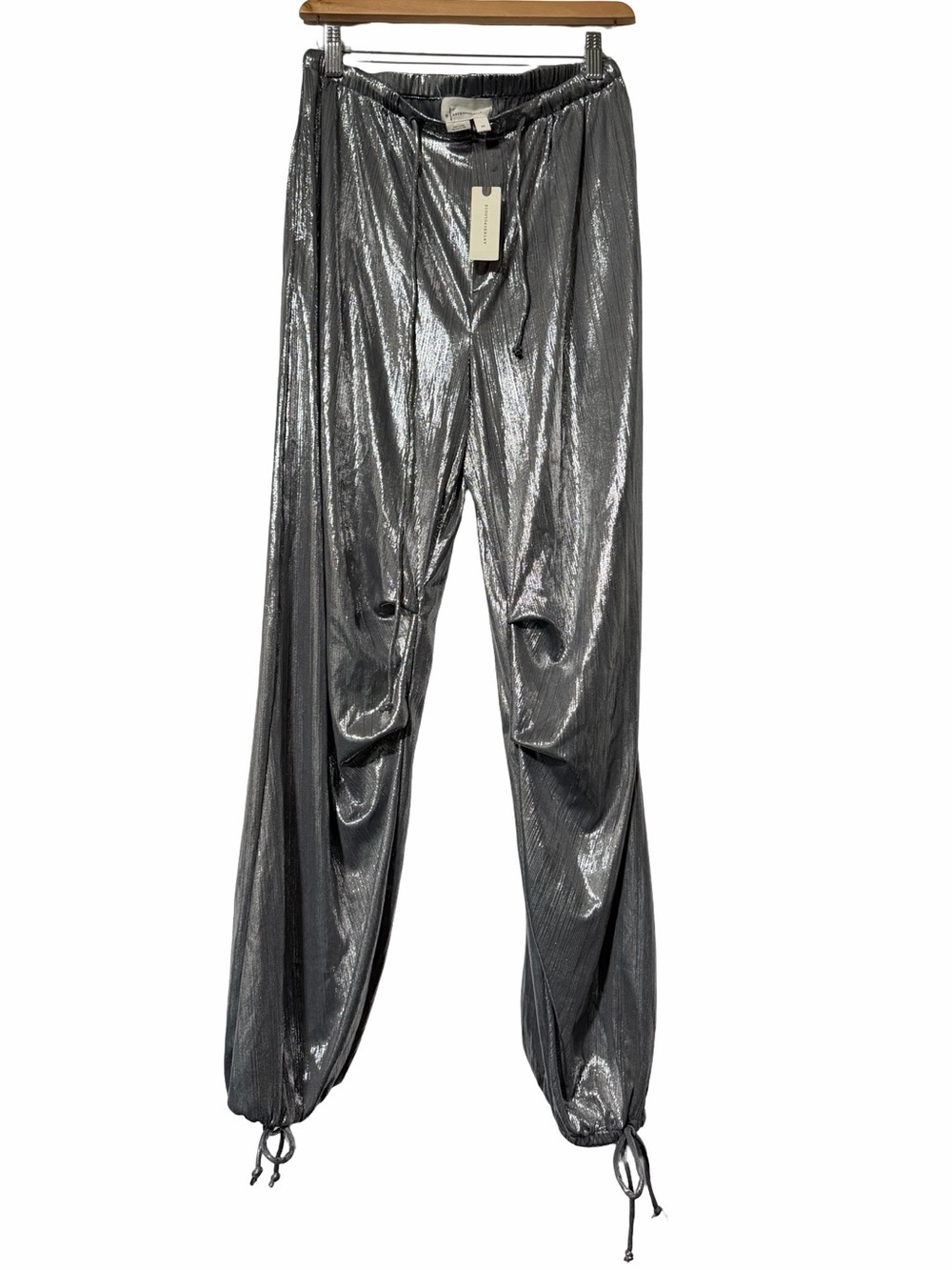 By Anthropologie Liquid Shine Parachute Pants XS